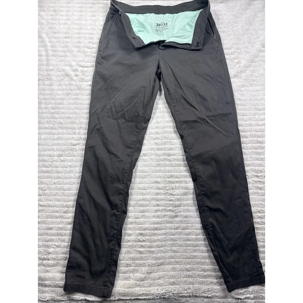 Bird Dogs Pants Mens 30x32 Gray/Black Athletic Pants Built-In Liner EUC